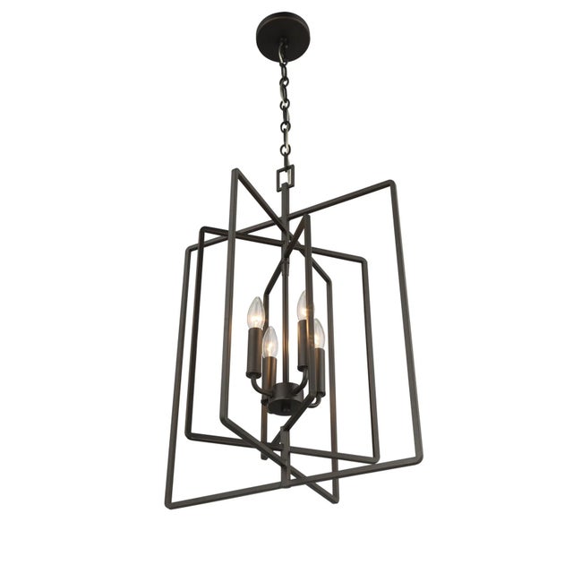 Dalton 4-Light Geometric Pendant For Sale In Atlanta - Image 6 of 9