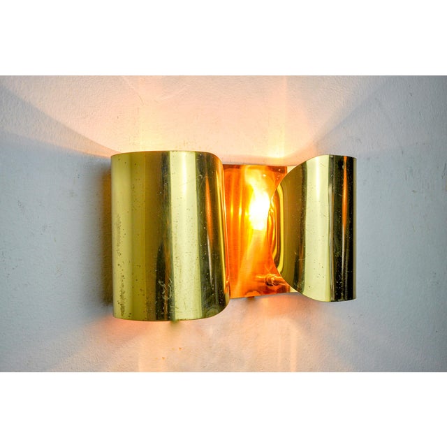 Vintage Italian Wall Lamp in Brass from Foglios, 1970 For Sale - Image 4 of 10