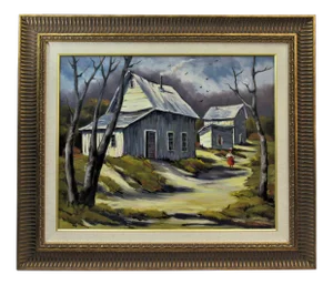 Clifford Holmes, Landscape with Houses, California, Circa 1950