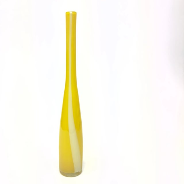 Mid-Century Lemon Yellow Mixed Vessels Curation - Group of 5 For Sale - Image 4 of 11