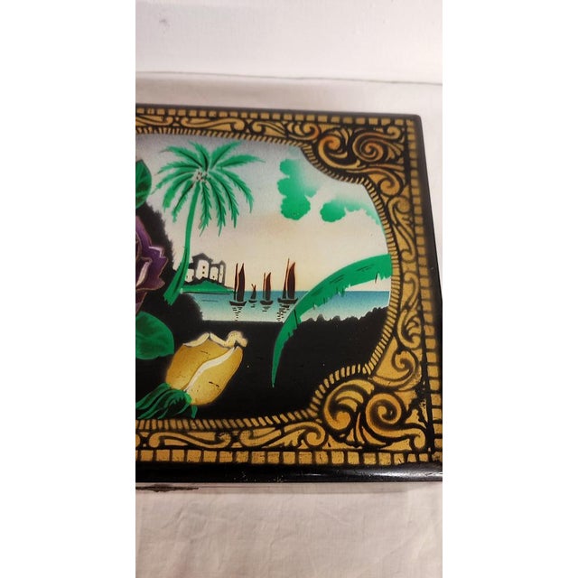 Art Nouveau Wooden Box. Spain, 1940s For Sale - Image 3 of 14