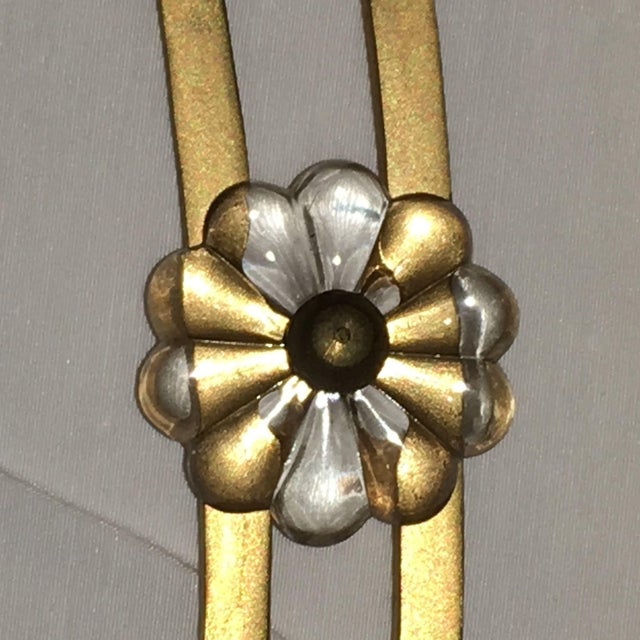 Bronze Louis XVI Style Harp Back Bronze Wall Sconce - Set of 6 For Sale - Image 8 of 9