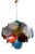 Vintage Italian Murano Chandelier with 36 Multicolored Disks, 1990 For Sale