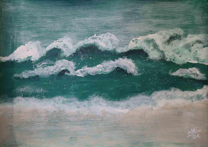 Anna Maria Caboni, Sea, 2026, Acrylic