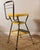 Metal Vintage Cosco Stylaire Yellow Chrome Step Stool Chair For Sale - Image 7 of 9
