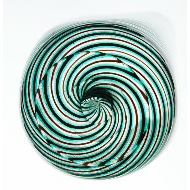 Murano Glass Mezza Filgrana Vase in the style of Carlo Scarpa For Sale - Image 14 of 18