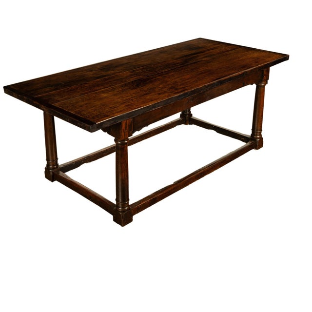 Antique 17th Century Charles I Jacobean 80" Long Oak Refectory Dining Table 1630 For Sale - Image 10 of 18