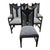 1980s Karl Springer-Taller Maria Teresa Méndez Six Goatskin Dining Chairs For Sale