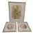 Vintage Floral Print Set With Bamboo Look Frames - Set of 3 For Sale