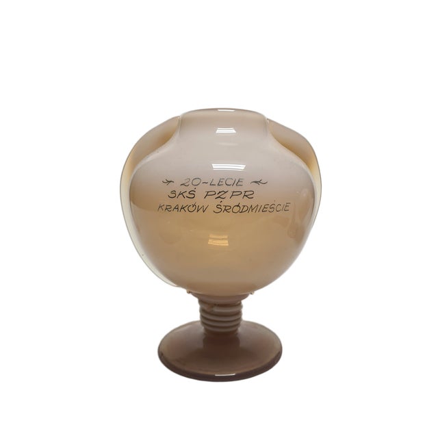 Vase by J. Słuczan-Orkusz for Cracow Institute for Glassworks, Poland, 1970s For Sale - Image 14 of 15
