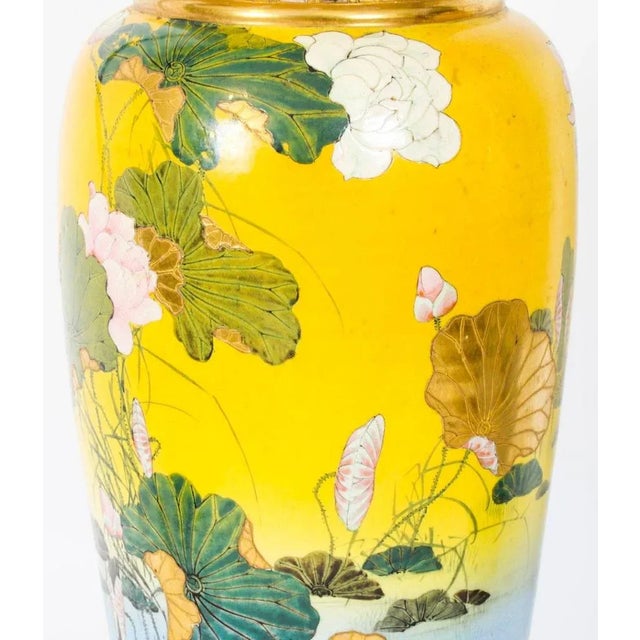 Antique Japanese Satsuma Taizan Vases, 1800s, Set of 2 For Sale - Image 16 of 18