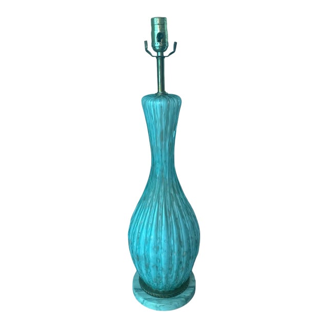 1950s Murano Glass Lamp For Sale