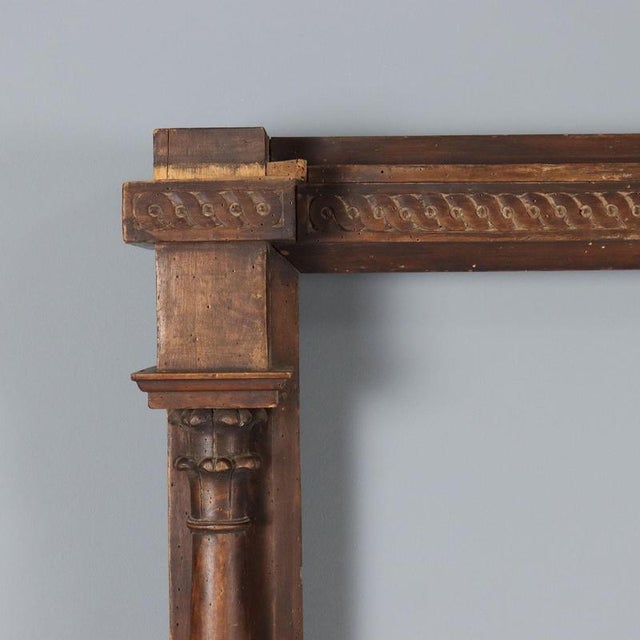 Large Walnut Mirror Frame For Sale - Image 3 of 12