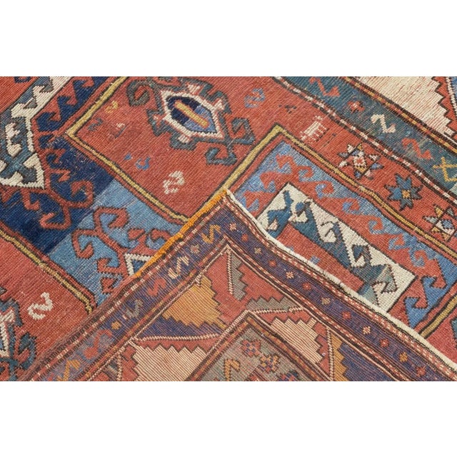 Traditional Antique Kazak Rug 5'3'' x 7'2'' For Sale - Image 3 of 11