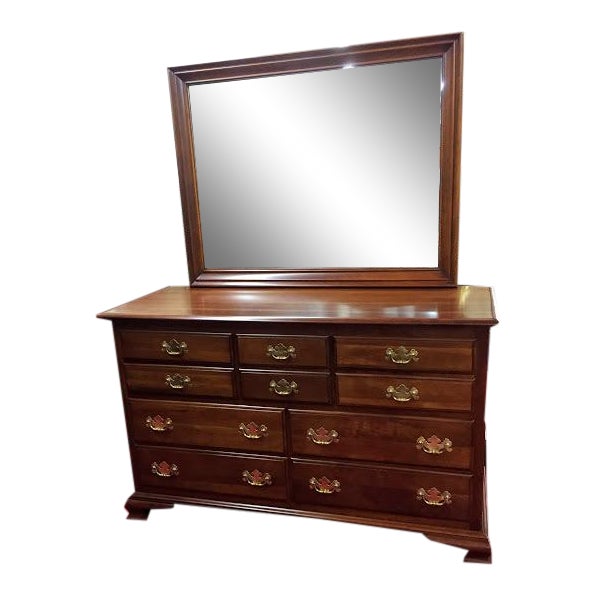 Kling Furniture Cherry Dresser With Mirror Chairish