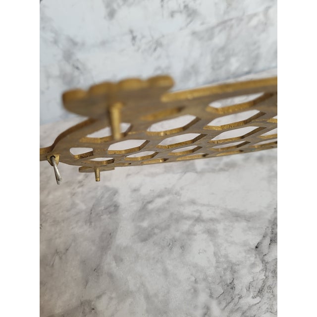 Metal Vintage Mid Century Brass Turtle Trivet For Sale - Image 7 of 12