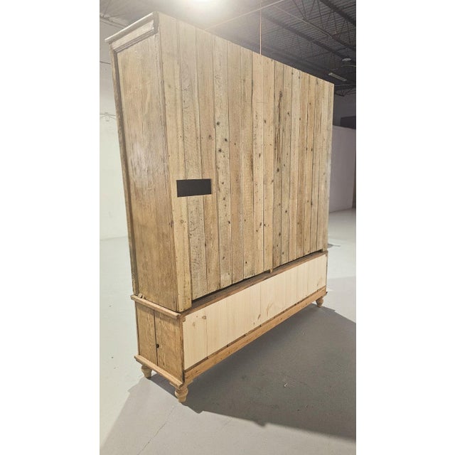 Monumental Antique English Pine Housekeeper’s Cupboard / Linen Press, Circa 1880 For Sale - Image 16 of 16