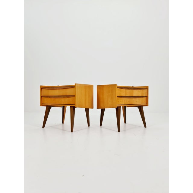 Mid-Century German Nightstands from WK Möbel, 1960s, Set of 2 For Sale - Image 11 of 11
