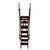 Brown Late 19th Century Magnificent Victorian Architectural a-Frame Ladder, Presentation & Showroom Display Model - 1 Piece For Sale - Image 8 of 12