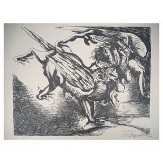 Ossip Zadkine, Hercules Fighting Against the Hydra of Lerna, Original Lithograph For Sale