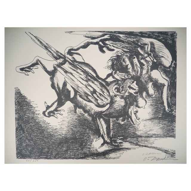 Ossip Zadkine, Hercules Fighting Against the Hydra of Lerna, Original Lithograph For Sale