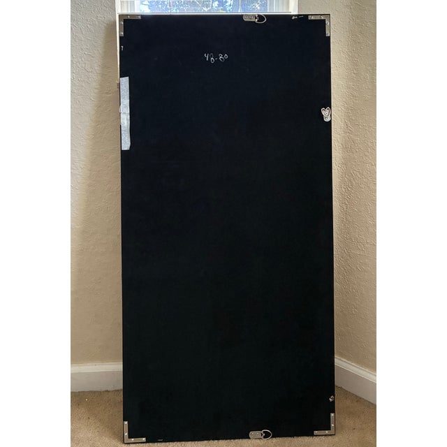 Contemporary Oversized Restoration Hardware Style Capiz Shell Framed Wall Art Panel - 48x80 For Sale - Image 3 of 5