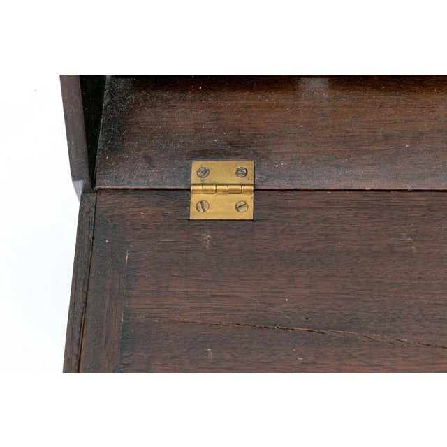 Brown Antique Salesman Sample English Slant Front Chest of Drawers For Sale - Image 8 of 12