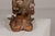 Early 20th Century Thai 1900s Gilt and Polychrome Hand Carved Sculpture of Seated Buddhist Monk For Sale - Image 5 of 12