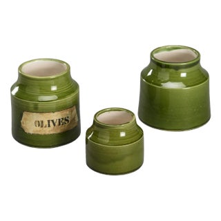 3 Ceramic Pots, Mado Jolain 1960, Set of 3 For Sale