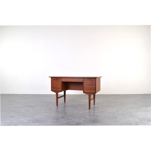 Mid-Century Modern Danish Teak Executive Desk, 1960s For Sale - Image 14 of 18