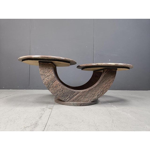 1970s Vintage Marble 2-Tier Coffee Table, 1970s For Sale - Image 5 of 10