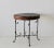 Vintage Mid-Century Wicker Bamboo Side Table Scroll Base Detail For Sale - Image 11 of 12