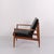 Model 118 Armchair Grete Jalk for France & Søn in Teak and Black Leather, 1960s For Sale - Image 3 of 11