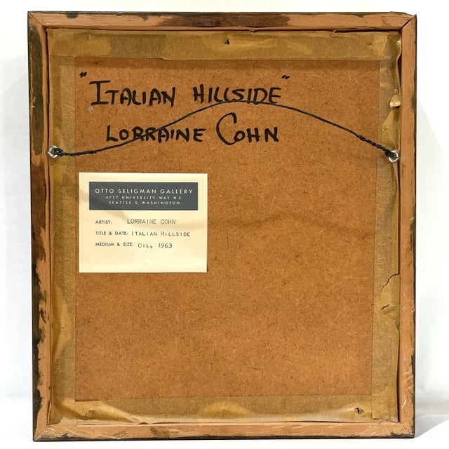 1963 Abstract Italian Landscape Painting - Cohn For Sale - Image 10 of 11