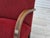 Art Deco Danish Armchair in Red Furniture Wool and Beech Wood, 1950s For Sale - Image 12 of 18