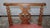 Wood Small Bench with Walnut Wheelchanders, 1800s For Sale - Image 7 of 18