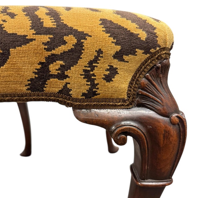 19th Century English Mahogany Chippendale Style Bench For Sale - Image 13 of 14