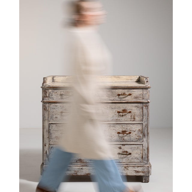 Shabby Chic Shabby Chic Chest of Drawers, Antique, France, 19th Century For Sale - Image 3 of 15