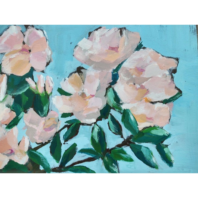 2020s "Simple Pleasures" Contemporary Original Impressionist Style Floral Still Life Acrylic Painting by Linda McDonough For Sale - Image 5 of 12