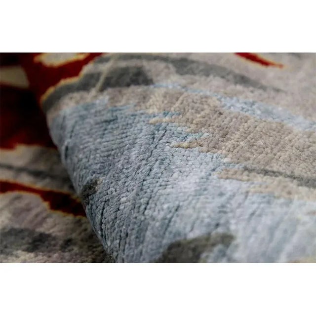 Handwoven Ikat Area Rug - 12′1″ × 15′1″ For Sale - Image 10 of 12