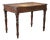 19th Century Walnut Writing Desk with Turned Legs, Italy For Sale