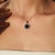 Black Antique Finish Black Star & Zircon Pendant With Prong Setting For Sale - Image 8 of 12