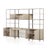 Wood Four Hands Trey Modular Wall, 2 Piece Bookcase, Desk, Dove For Sale - Image 7 of 12