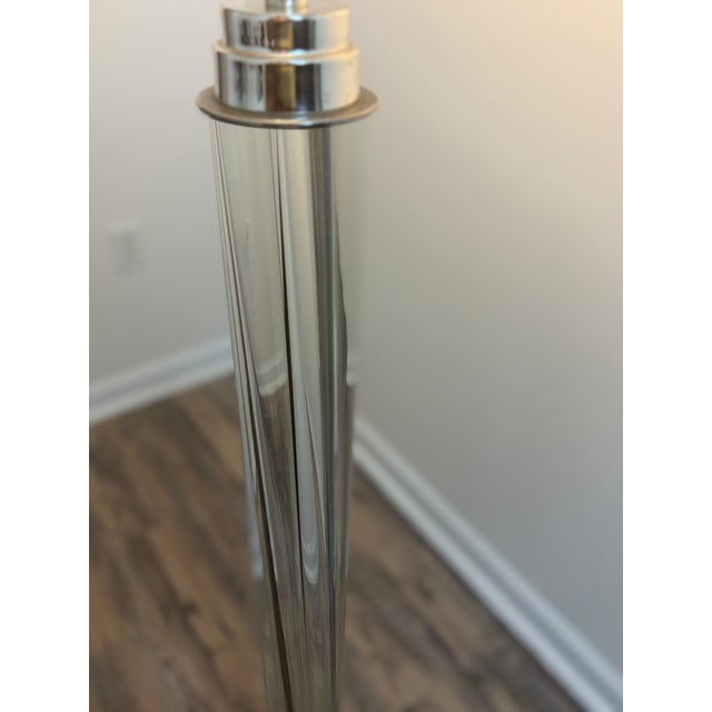 Restoration Hardware Vintage Glass Rod Floor Lamp For Sale - Image 9 of 16