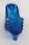 Fenton Blue Hobnail Cat Head Victorian Glass Slipper Shoe Figurine 4686b For Sale - Image 12 of 14