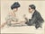 Antique Howard Chandler Christy A Winning Hand Framed Edwardian Society Art Print Capture the timeless romance and...