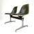 Mid-Century Modern Tandem Bench in Fiberglas with Naugahyde Leather Seat by Charles & Ray Eames for Herman Miller, 1960s For Sale - Image 3 of 18
