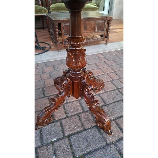 Vintage Game Table in Walnut, 1970s For Sale - Image 3 of 7