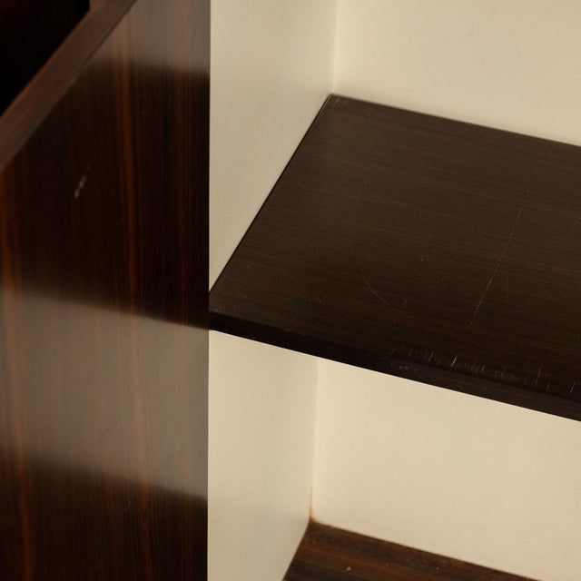 Mid-Century Modern 20th Century Italian Standing Dry Bar in Hardwood & Cream Laminate, 1970 For Sale - Image 3 of 18