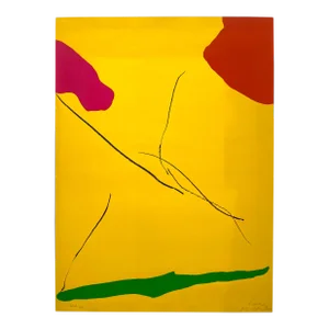 Helen Frankenthaler Vintage 1972 Modernist Limited Edtn Hand Signed " Spoleto " Large Artist's Proof Abstract Expressionist Fine Art Silkscreen Print